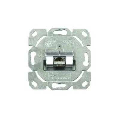 Telegärtner Modulaufnahme AMJ-S 1-fach J00020A0515 | Cat.6A RJ45 Netzwerkdose | Unterputz | T568B | schräger Auslass