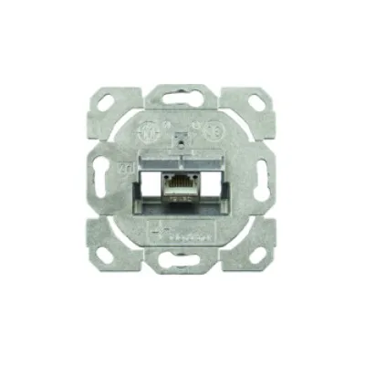 Telegärtner Modulaufnahme AMJ-S 1-fach J00020A0515 | Cat.6A RJ45 Netzwerkdose | Unterputz | T568B | schräger Auslass
