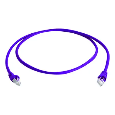 Telegärtner Patchkabel L00002A0195 | Cat6A S/FTP Netzwerkkabel | RJ45 8P8C | 3m | LSZH | lila | UL-zertifiziert