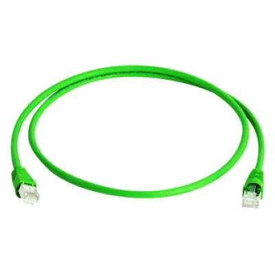 Telegärtner Patchkabel Cat.6A L00006A0037 | S/FTP | RJ45 1:1 | 15m | halogenfrei LSZH | AWG27 | geschirmt | grün