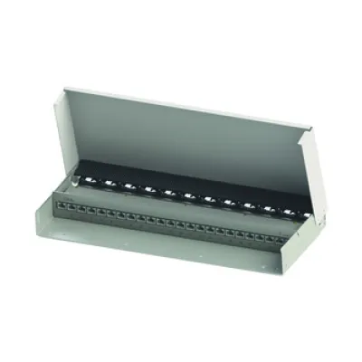 Telegärtner Patchpanel MPD24-HS K J02023A0053 | 24x RJ45 | Cat.6A geschirmt | LSA | Aufputz Wandmontage | weiß RAL 9010