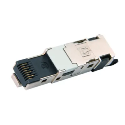 Telegärtner RJ45 Stecker J80026A0003 | Cat.6 feldkonfektionierbar | AWG22-26 | geschirmt | STX IP20 | schwarz