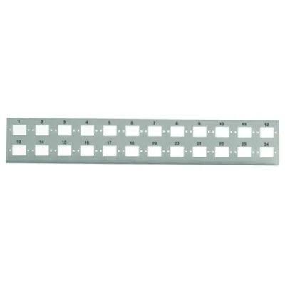 Telegärtner Verteilerplatte H02025A0114 | LWL Patchpanel leer für 12 SC-Duplex | Frontplatte grau RAL 7035