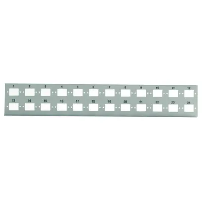 Telegärtner Verteilerplatte | LWL Patchpanel leer | 24x LC-D Duplex | 19 Zoll | grau RAL 7035