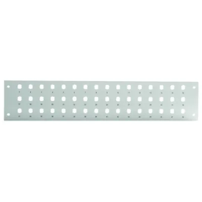 Telegärtner Verteilerplatte H02025A0069 | LWL Patchpanel 19 Zoll leer | 48x ST-Kupplungen | 2HE | Aluminium | grau