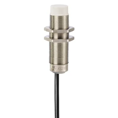 TE Sensors Induktiver Näherungsschalter XS218SAPAL2 | M18x60mm | PNP | 12mm Schaltabstand | Metall | 12-24V DC | 2m
