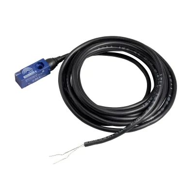 Schneider Electric Näherungsschalter XS7J1A1PAL2 | PNP | 2,5mm | 8x22x8mm | flach | Kabel 2m | 12-24V DC | IP68