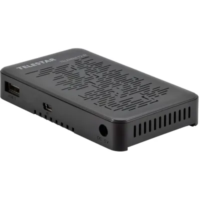 Telestar TELEMINI T2 IR | DVB-T2/C Receiver | HD 1080p | H.265 HEVC | Irdeto | freenet TV | USB | HDMI | Schwarz