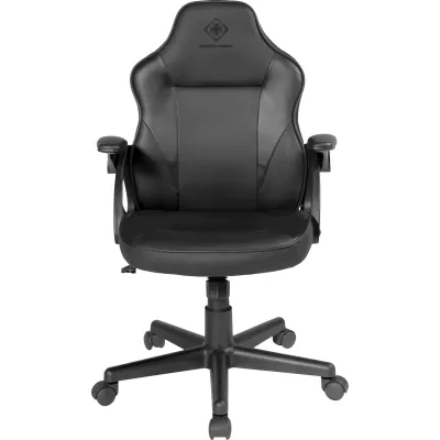 DELTACO GAMING Gaming Stuhl DC120 GAM-130 | Junior Drehstuhl höhenverstellbar | Kunstleder | gepolstert | schwarz