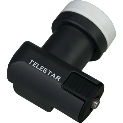 TELESTAR Single LNB SKYSINGLE HC 5930521 | Universal 40mm | 0,1dB | HDTV 4K | Wetterschutz | Schwarz