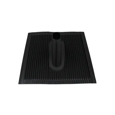 TELEVES Alu-Dachziegel ABZ60S | Dachdurchführung Antennenbau | 50x45 cm | für Masten 42-60 mm | Aluminium | schwarz