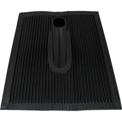 TELEVES Aluziegel Dachdurchführung ABZ60SG | Aluminium-Dachziegel für Masten bis 60mm | 50x60cm | schwarz