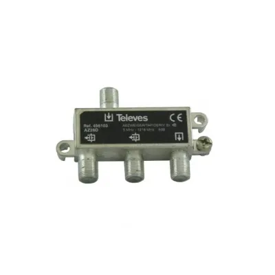 TELEVES Abzweiger AZ28D | 2-fach Kabelfernsehen Verteiler | DOCSIS 3.1 | 5-1218 MHz | 8 dB Dämpfung | F-Connector