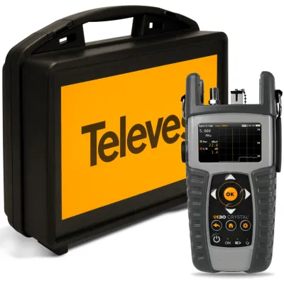 TELEVES Antennenmessgerät H30C-F | IPTV WIFI-Analyzer | DVB-S/S2/T2/C | HEVC265 | Multi-Screen