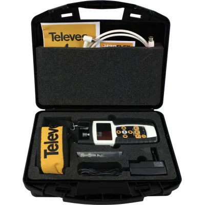 Televes H30FLEX Antennenmessgerät | DVB-S2/T2/C | Echtzeit-Spektrumanalyse | Einhandbedienung | Koffer