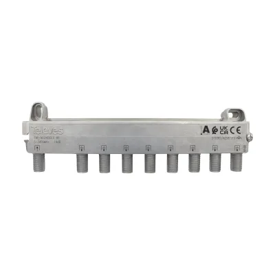 TELEVES 8-fach Abzweiger AZS812FZ | 5-2400 MHz | F-Connector | 12 dB Abzweigdämpfung | fernspeisetauglich