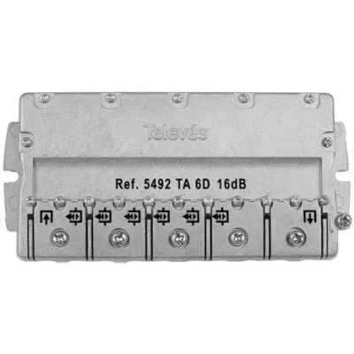 TELEVES Abzweiger EFA616 | 6-fach | 16dB | 5-2400 MHz | Klemmtechnik | Easy-F | kompakte Bauweise