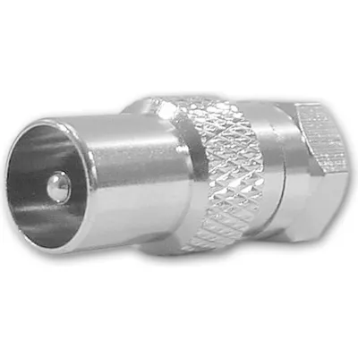 Televes Adapter FS-KS1 | F-Stecker auf IEC-Stecker | gerade Form | 75 Ohm | Antenne & SAT