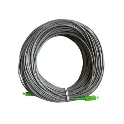 TELEVES LWL-Patchkabel OSM50SCAPC | Singlemode OS2 9/125 | SC/APC Stecker | geschirmt | 50m | grau