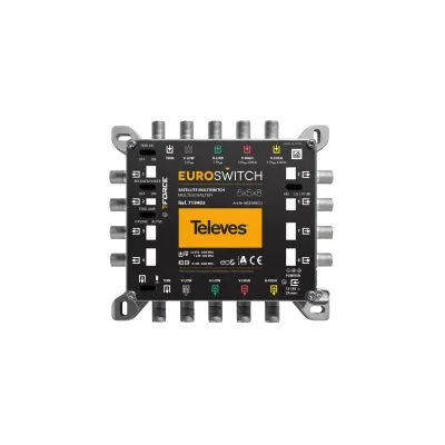 TELEVES Multischalter MSE58NCQ | 5 Eingänge 8 Teilnehmer | QUAD-tauglich | Kaskadierbar | TForce-Technologie