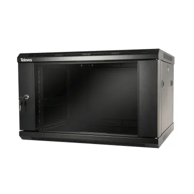 TELEVES MSR198B Rackschrank 19Z 8HE 600x450mm demontiert
