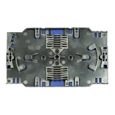 TELEVES Spleißkassette OSK12 233018 | Glasfaser Spleißschutz 12 Fasern | 2 Spleißhalter | 155x92x10 mm
