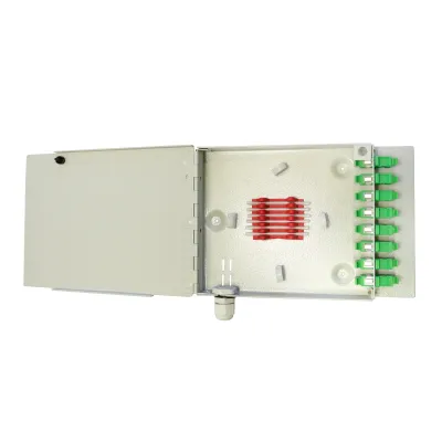 TELEVES LWL-Spleißbox OSB8 231310 | 8 SC/APC Ports | Spleißhalter | Thermospleißschutz | Metall | IP20