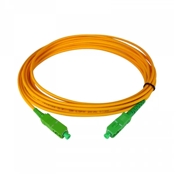 TELEVES LWL-Patchkabel OSK10SCAPC | Singlemode OS1 | SC/APC zu SC/APC | Simplex | 10m | LSFH | orange