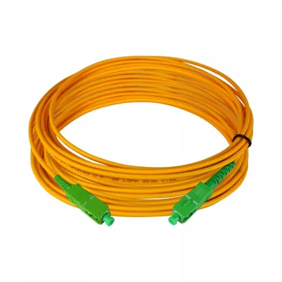 TELEVES LWL-Patchkabel OSK25SCAPC | Singlemode OS1 | SC/APC Stecker | Simplex | 25m | LSFH | orange