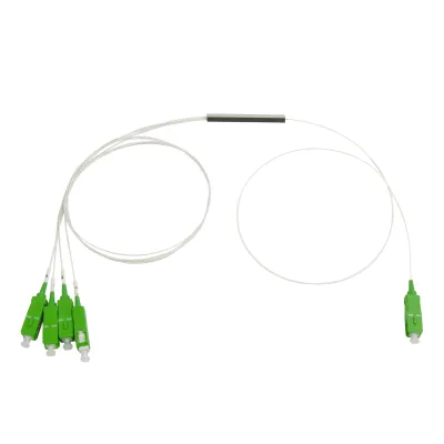 TELEVES OV4 Optischer 4-fach Verteiler | SC/APC Anschlüsse | Singlemode G657A1 | 7 dB Dämpfung | FTTx, PON