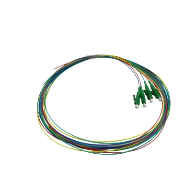 TELEVES Pigtail-Patchkabel O4LCAPC2 | Singlemode OS2 | LC/APC | 2m | LSFH | 4-farbig | Indoor