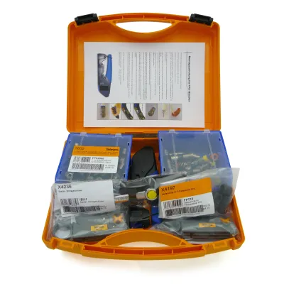 Televes Kompressionsstecker-Set PPS6000 | F-Stecker & IEC | Kompressionszange | 85-tlg. Koffer | inkl. Abisolierer