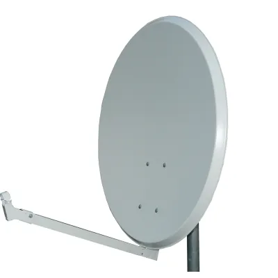 Televes Satellitenspiegel S80EL-W | 80 cm Alu-Offset-Antenne | 40 mm Feedaufnahme | weiß | korrosionsgeschützt
