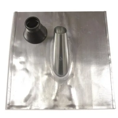 TELEVES Mastmontageset SPAZ48K | für Antennenmast Ø48-50mm | mit Bleiblechziegel, Dichtungsmanschette, Mastkappe