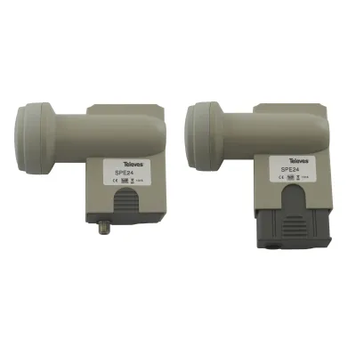 TELEVES SCR-LNB SPE24 | Einkabelsystem für 24 Receiver | dCSS | 8xSCR1 + 16xSCR2 | terrestrische Einspeisung | 40mm
