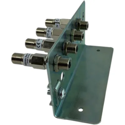 Preisner Überspannungsschutz USS4300 | 4-fach F-Anschluss | DVB-S/S2/T/T2/C | 0-3000 MHz | Erdungsanschluss