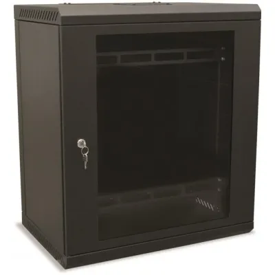 Televes Netzwerkschrank 19" 13U MSR1913 | Standgehäuse IP20 | B600xH690xT400mm | abschließbar | schwarz