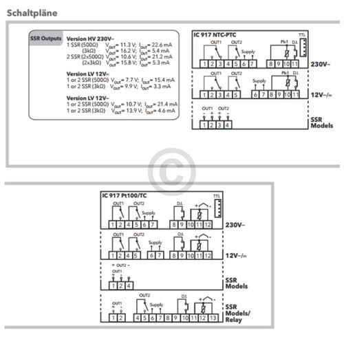 Bild: Temperaturregler eliwell IC917/PID 230V IC12DI0TMD700 für Gewerbe Kühlen Heizen