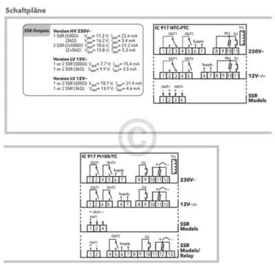 Temperaturregler eliwell IC917/PID 230V IC12DI0TMD700 für Gewerbe Kühlen Heizen