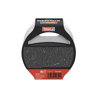 tesa Reparaturband Ultra Power Clear 56496 | transparent | 10 m x 48 mm | extrastark | wetterfest | UV-beständig