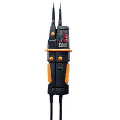 Testo Spannungsprüfer 750-3 0590 7503 | Voltmeter 12–690V | LED/Lichtleiter | 2-polig | Durchgangsprüfung | CAT III