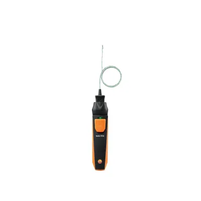 Testo Thermometer 915i 0563 4915 | kabellose Temperaturmessung | Bluetooth & App | flexibler Fühler | -50 bis +400 °C