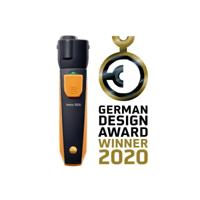 Testo Infrarot-Thermometer 805i / 0560 1805 | Smart Probes | Bluetooth | App-gesteuert | 8-Punkt-Laser | -30 bis 250 °C