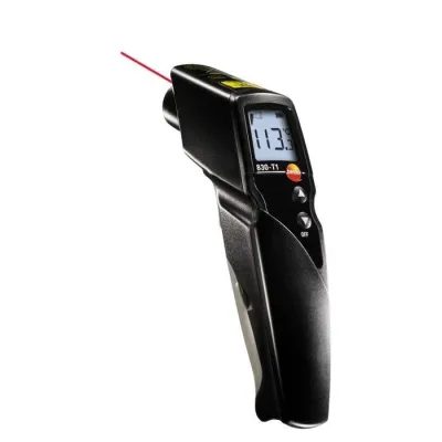 Testo Infrarot-Thermometer 830-T1 0560 8311 | kontaktlose Temperaturmessung | -30 bis 400 °C | Laser | 10:1 Optik