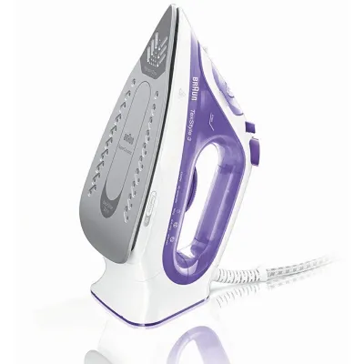 Braun Dampfbügeleisen TexStyle 3 SI3042VI | 2350W | FreeGlide 3D Keramiksohle | 160g Dampfstoß | Violett
