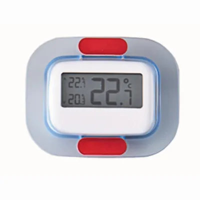 TFA Dostmann Digitales Kühlschrankthermometer | -30°C bis +50°C | Max/Min Funktion | Zum Stellen | Weiß/Hellblau