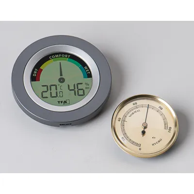 TFA Dostmann Thermo-Hygrometer COSY 30.5019.10 | Digital Raumklima-Messgerät | Max-Min-Funktion | Grau