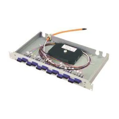 TELEGÄRTNER LWL-Rangierverteiler 19" H02030H9451 | Patchpanel 12x LC Duplex | 24x Pigtail OM4 50/125 | 1HE | grau