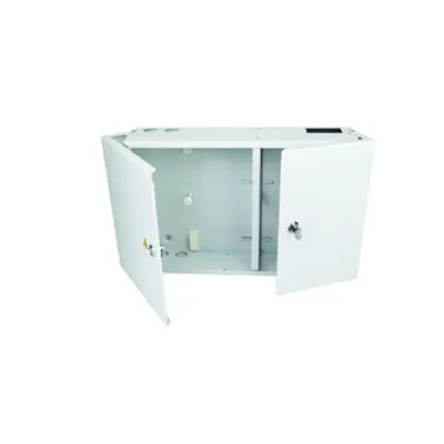 TELEGÄRTNER LWL Wandverteiler H02050A0295 | Modular | bis 120 Fasern | 3HE | 390x260x100mm | Stahl | RAL7035 Grau