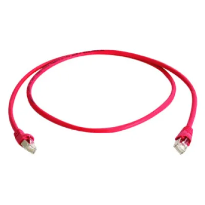Telegärtner Patchkabel S/FTP L00006A0043 | Cat.6A Netzwerkkabel 25m | RJ45 1:1 | LSZH | geschirmt | AWG27 | rot